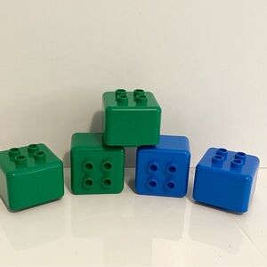 🔥 4/$15 Lego Primo Brick 1 x 1 Four Duplo Studs on Top Building Blocks Toddler